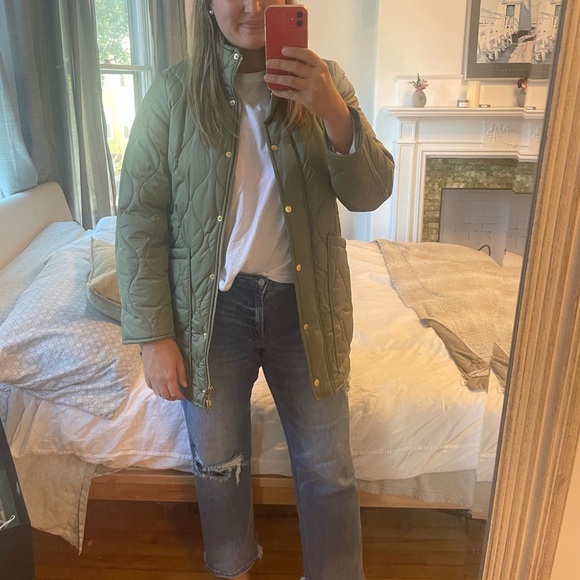 J. Crew Jackets & Blazers - JCrew Olive Green Signature Puffer